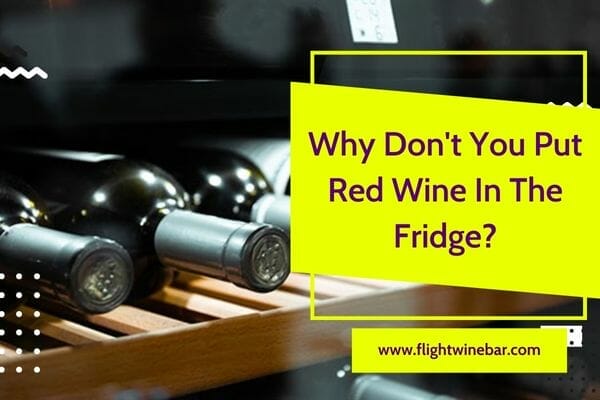 Why Don't You Put Red Wine In The Fridge