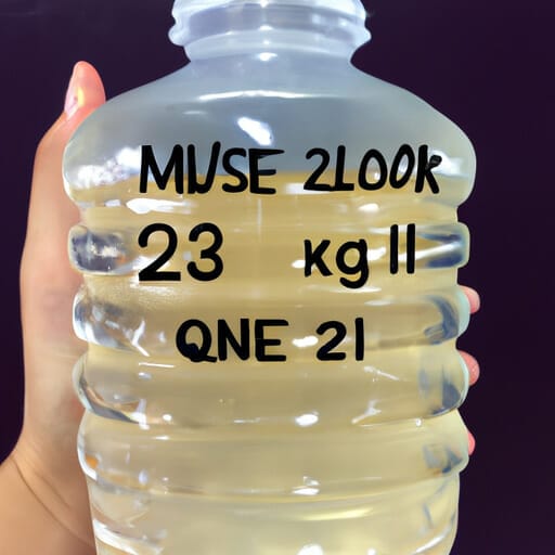 how many oz in 2.2 liters?