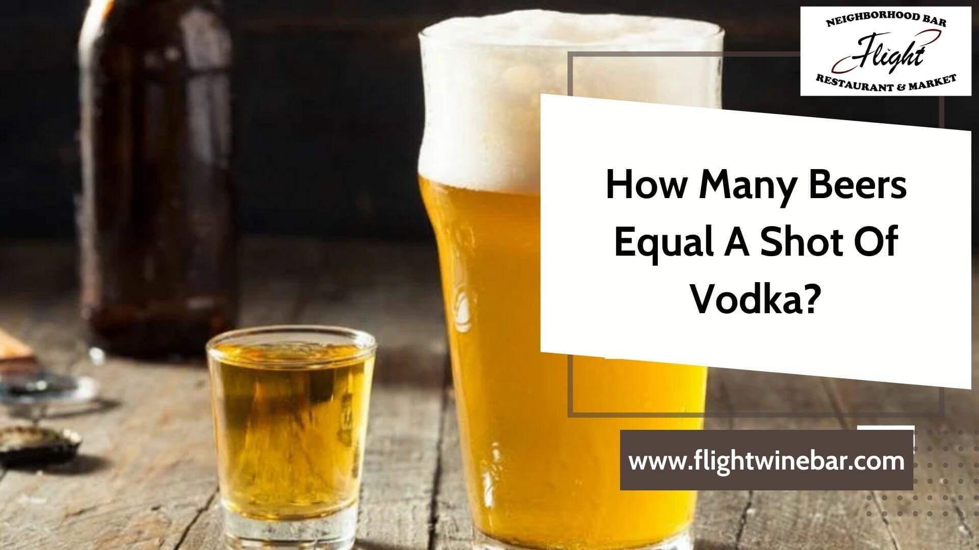 How Many Beers Equal A Shot Of Vodka