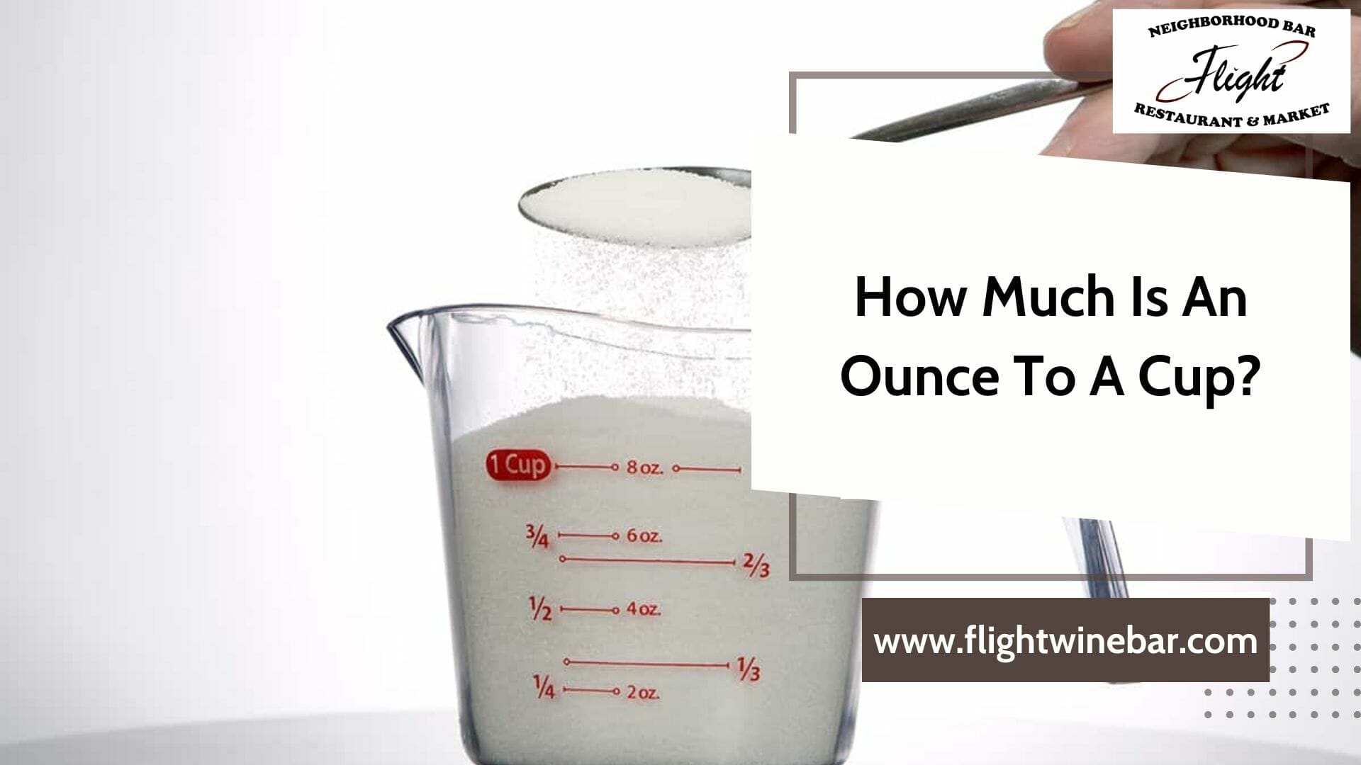 How Much Is An Ounce To A Cup