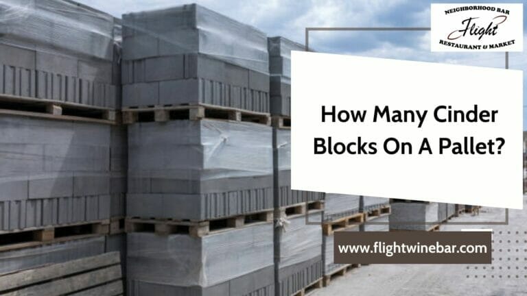 How Many Cinder Blocks On A Pallet