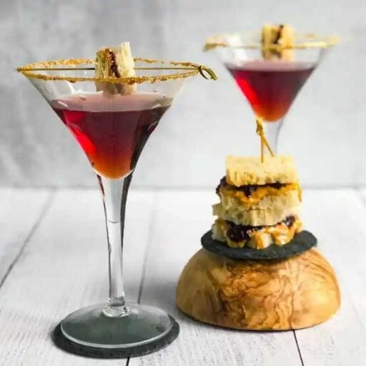 Peanut Butter and Jelly Martini