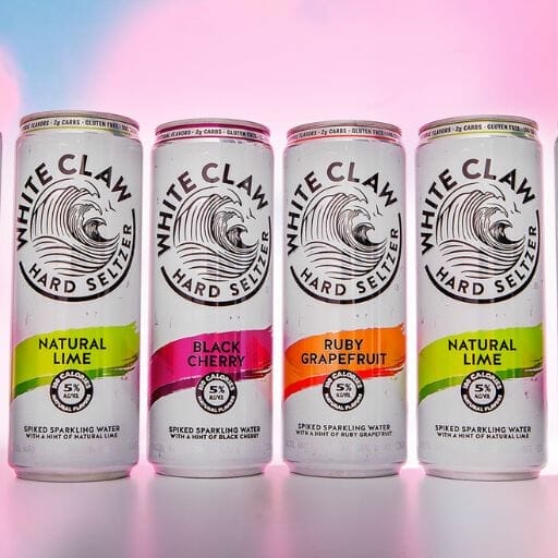 Varieties of White Claw Hard Seltzer