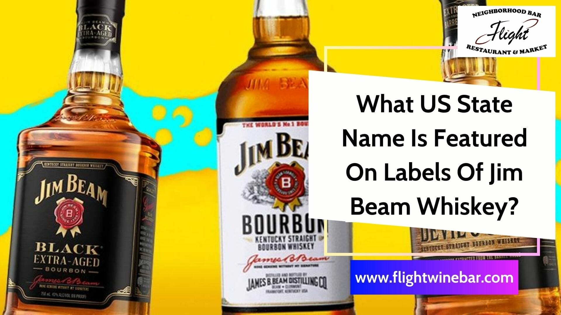 What US State Name Is Featured On Labels Of Jim Beam Whiskey